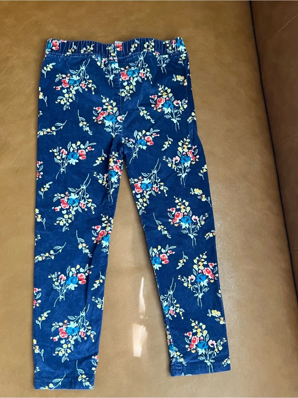 Baby Gap Toddler Girls Sz 3Y Navy Floral Print Pants Bottoms